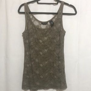 New York and Company Lace Tank Top Ladies Size Small